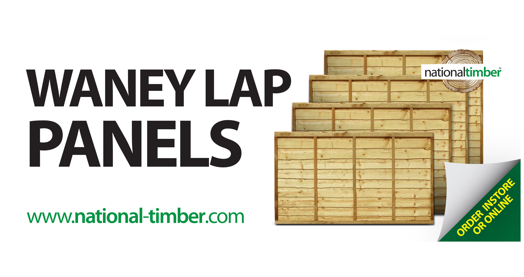 Waneylap Fence Panels
