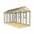 6ft x 14ft Glass Green House