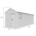6ft x 20ft Glass Green House