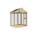 6ft x 4ft Glass Green House