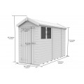 4ft x 10ft Apex Shed