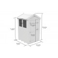 4ft x 4ft Apex Shed