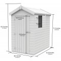 4ft x 5ft Apex Shed