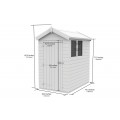 4ft x 6ft Apex Shed