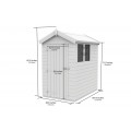 4ft x 7ft Apex Shed