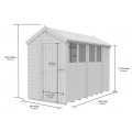 5ft x 10ft Apex Shed