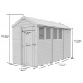 5ft x 11ft Apex Shed