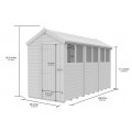 5ft x 12ft Apex Shed