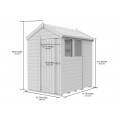 5ft x 6ft Apex Shed