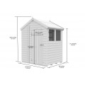 6ft x 4ft Apex Shed