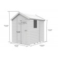 6ft x 5ft Apex Shed