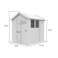 6ft x 7ft Apex Shed