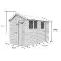 6ft x 9ft Apex Shed