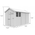 7ft x 12ft Apex Shed