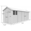 7ft x 20ft Apex Shed