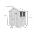 7ft x 4ft Apex Shed