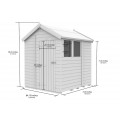7ft x 6ft Apex Shed