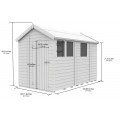 7ft x 9ft Apex Shed