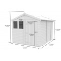 8ft x 10ft Apex Shed