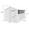 8ft x 13ft Apex Shed