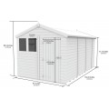 8ft x 14ft Apex Shed