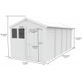 8ft x 19ft Apex Shed