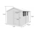 8ft x 9ft Apex Shed