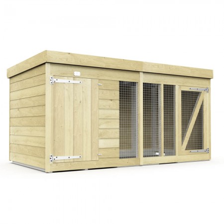 8ft x 4ft Dog Kennel and Run