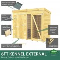 8ft X 4ft Dog Kennel and Run Full Height