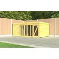 4ft x 4ft Dog Kennel and Run