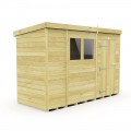 10ft x 4ft Pent Shed