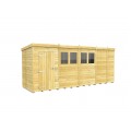 17ft x 5ft Pent Shed