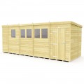 17ft x 6ft Pent Shed