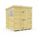 6ft x 7ft Pent Shed
