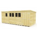 17ft x 8ft Pent Shed