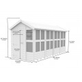 16ft x 6ft Apex Potting Shed