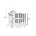 8ft x 6ft Apex Potting Shed