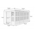 16ft x 6ft Pent Potting Shed