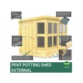 14ft x 6ft Pent Potting Shed