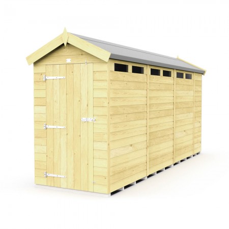 4ft x 14ft Apex Security Shed