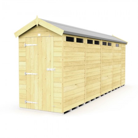 4ft x 17ft Apex Security Shed