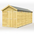 6ft x 18ft Apex Security Shed