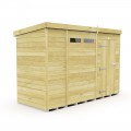 11ft x 4ft Pent Security Shed