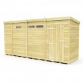 13ft x 4ft Pent Security Shed