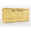 13ft x 4ft Pent Security Shed