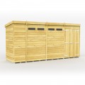 14ft x 4ft Pent Security Shed