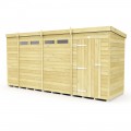 15ft x 4ft Pent Security Shed
