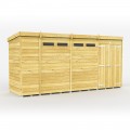 15ft x 4ft Pent Security Shed