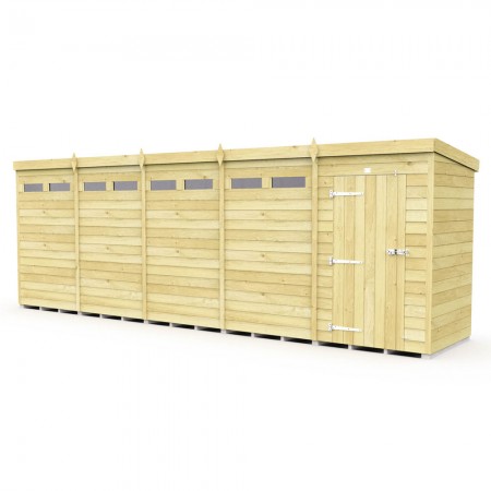 20ft x 4ft Pent Security Shed
