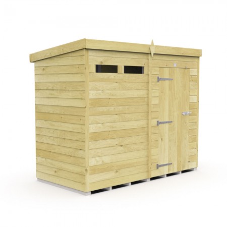 8ft x 4ft Pent Security Shed